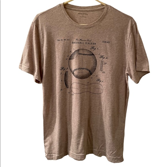 Vintage Banana Republic Beige Baseball Tshirt
Men Medium
Condition 9/10
